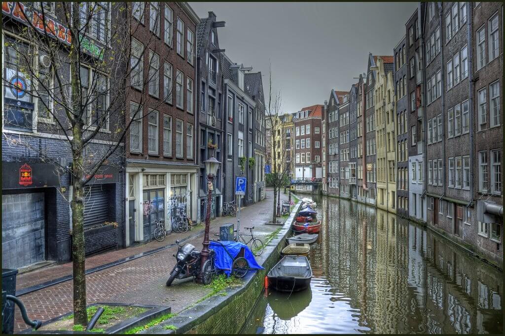 The canals of Amsterdam