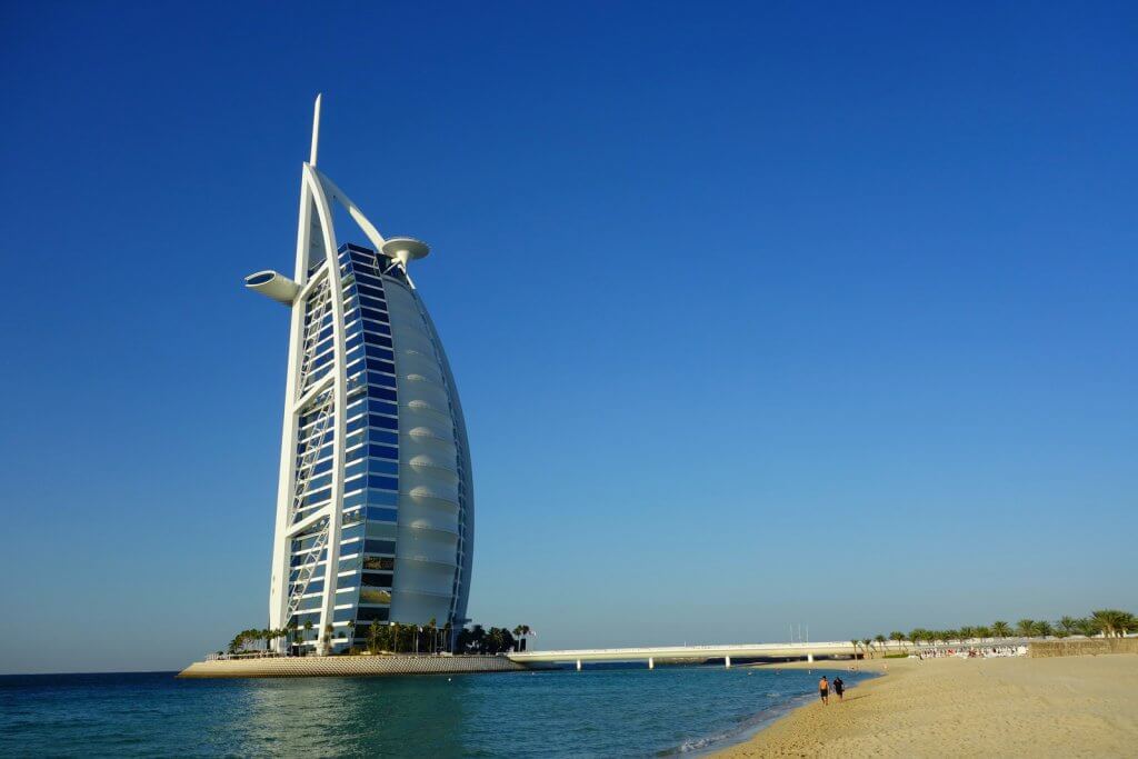 Burj Al Arab. One of the finest hotels in the world. 